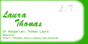 laura thomas business card